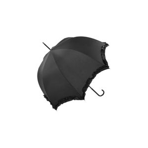 Čierny svadobný tyčový dáždnik Scallop, ⌀ 92 cm