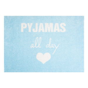 Modrá rohožka Mint Rugs StateMat Pyjamas All Day, 50 × 75 cm