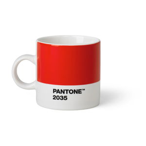 Červený hrnček Pantone Espresso, 120 ml