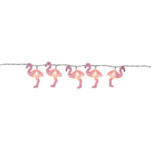 Svetelná LED reťaz Best Season Go Flamingo, 10 svetielok