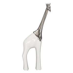 Biela keramická dekoratívna soška Mauro Ferretti Giraffa, výška 45 cm