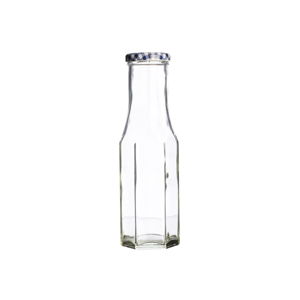 Sklenená fľaša s viečkom Kilner Hexagonal, 250 ml