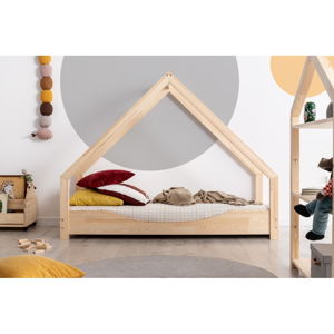 Domčeková detská posteľ z borovicového dreva Adeko Loca Elin, 80 x 200 cm