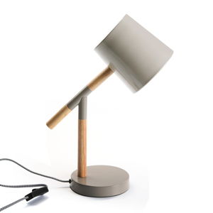 Sivá stolová lampa Versa Grey Modern