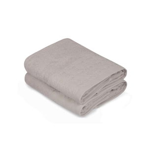 Sada dvoch béžových uterákov Provence, 90 × 50 cm