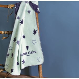Modrá deka z edície Marie Claire Noyal, 130 × 170 cm