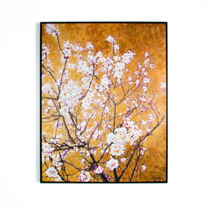 Ručne maľovaný obraz Graham & Brown Blossom, 90 × 70 cm