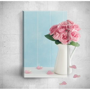 Nástenný 3D obraz Mosticx Pink Roses, 40 × 60 cm