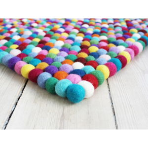 Guľôčkový vlnený koberec Wooldot Ball rugs Multi, 120 x 180 cm