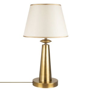 Kovová stolová lampa v zlatej farbe Opviq lights Samuel