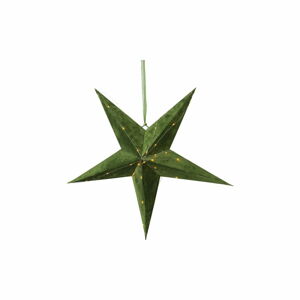 Zelená vianočná svetelná dekorácia Star Trading Velvet