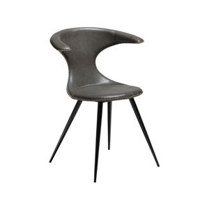 Sivá koženková stolička DAN-FORM Denmark Flair