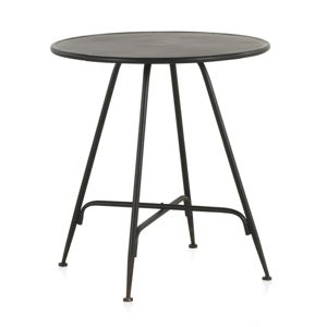 Čierny kovový barový stolík Geese Industrial Style, výška 75 cm