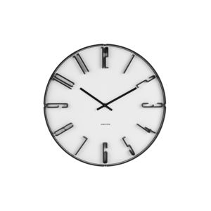 Biele nástenné hodiny Karlsson Sentient, ⌀ 40 cm