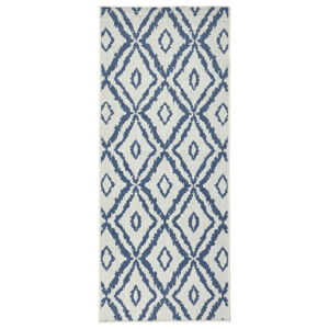 Modro-biely vonkajší koberec Bougari Rio, 80 x 150 cm