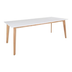 Jedálenský stôl s prírodnými nožičkami loomi.design Vojens, 210 × 90 cm
