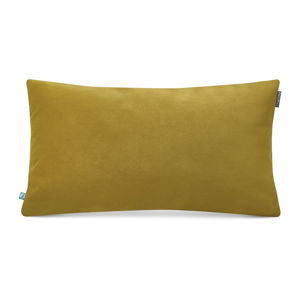 Žltozelená obliečka na vankúš so zamatovým povrchom Mumla Velvet, 30 x 50 cm