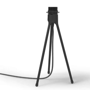 Čierny stolový stojan tripod na svietidlá UMAGE, výška 36 cm