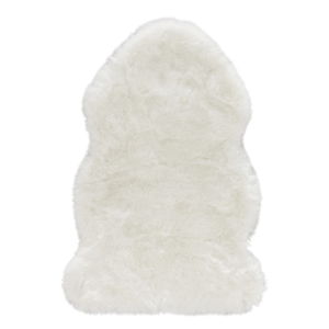 Biela umelá kožušina Mint Rugs Uni Soft, 170 × 120 cm