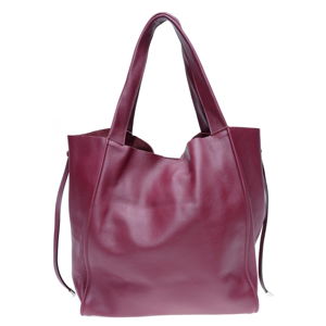 Vínovočervená kožená nákupná taška Isabella Rhea