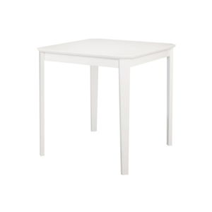 Biely jedálenský stôl Støraa Trento, 76 × 75 cm