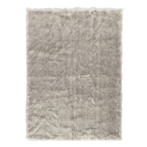 Sivohnedý koberec z umelej kožušiny Mint Rugs, 230 × 160 cm