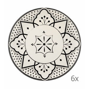 Sada 6 porcelánových dezertných tanierov Mia Maroc Pasta, ⌀ 21 cm