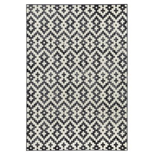 Čierno-biely koberec Zala Living Duo, 70 × 140 cm