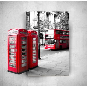 Nástenný 3D obraz Mosticx London Street, 40 × 60 cm