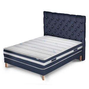 Tmavomodrá posteľ s matracom Stella Cadente Maison Venus Forme, 160 × 200 cm