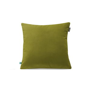 Zelená obliečka na vankúš Mumla Velour, 45 × 45 cm