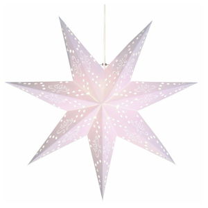 Biela svietiaca dekorácia Best Season Romantic Star, výška 54 cm