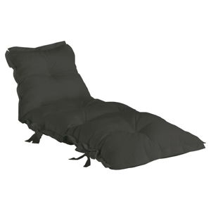 Tmavosivý variabilný futón vhodný do exteriéru Karup OUT™ Sit&Sleep Dark Grey