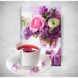Nástenný 3D obraz Mosticx Romantic Tea Time, 40 × 60 cm