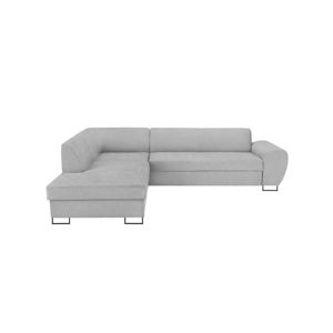 Sivá rohová rozkladacia pohovka s úložným priestorom Kooko Home XL Left Corner Sofa Piano