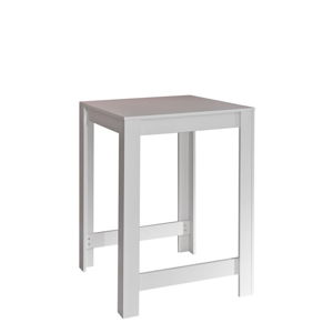 Biely barový stôl TemaHome Sulens, šírka 70 cm