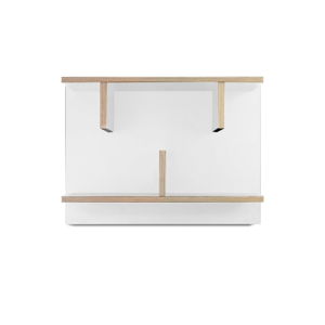 Biely nástenný policový systém TemaHome Bern, 230 × 60 cm