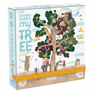 Vreckové obojstranné puzzle strom Londji