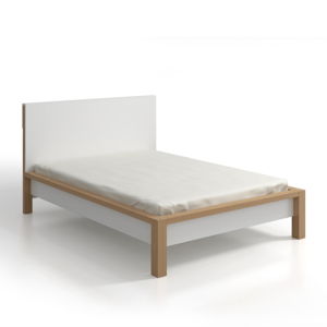 Dvojlôžková posteľ z borovicového dreva s úložným priestorom SKANDICA InBig, 140 × 200 cm