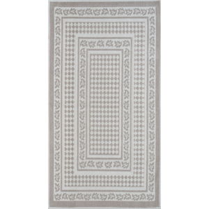 Sivobéžový bavlnený koberec Vitaus Olivia, 80 × 150 cm