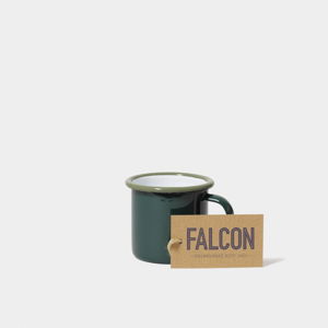 Tmavozelená smaltovaná šálka na espresso Falcon Enamelware, 160 ml
