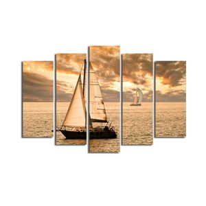 Viacdielny obraz Boat, 105 × 70 cm