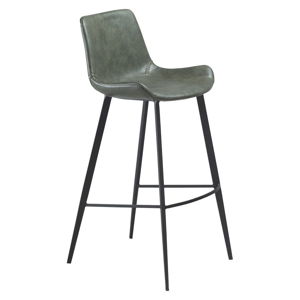 Zelená barová stolička z eko kože DAN–FORM Denmark Hype